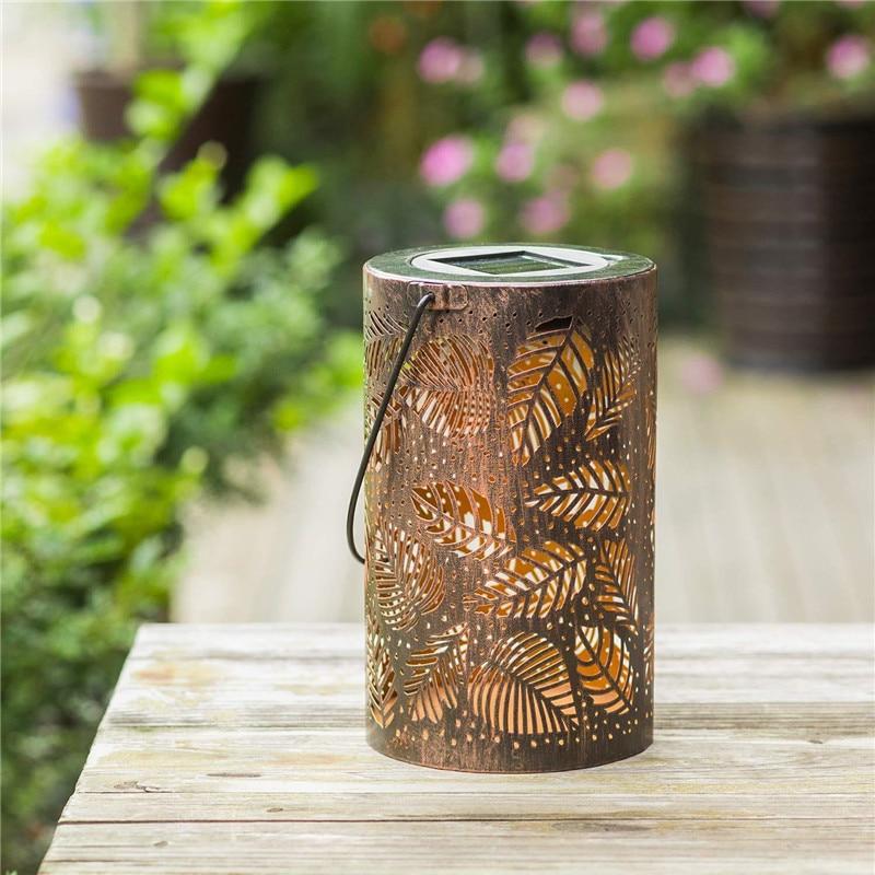Garden Lantern Modern Mateo Leaf Outdoor Pathway Light