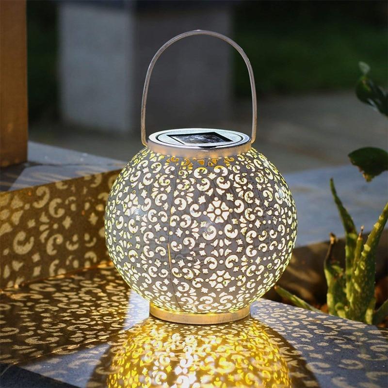 Solar Garden Lantern Modern Hanging Outdoor Light