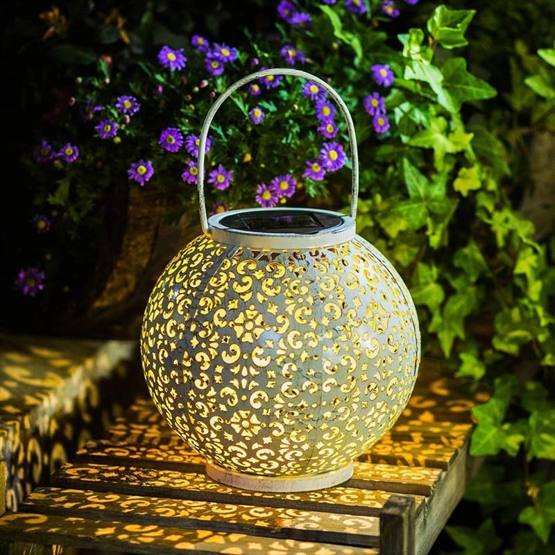 Solar Garden Lantern Modern Hanging Outdoor Light