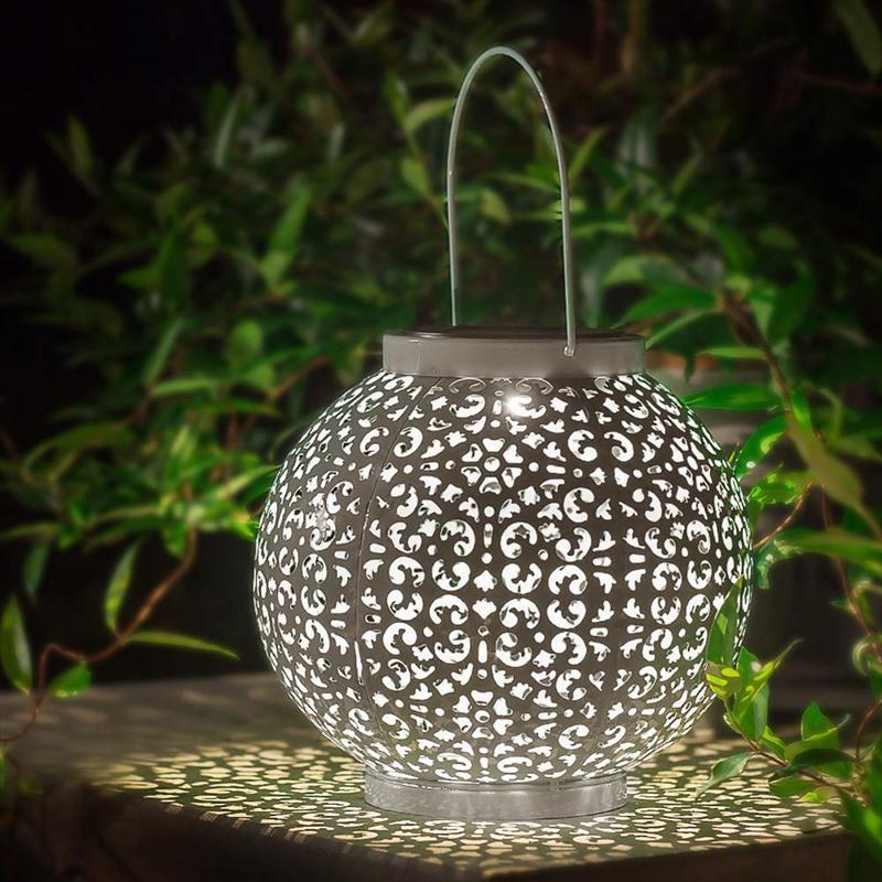 Solar Garden Lantern Modern Hanging Outdoor Light