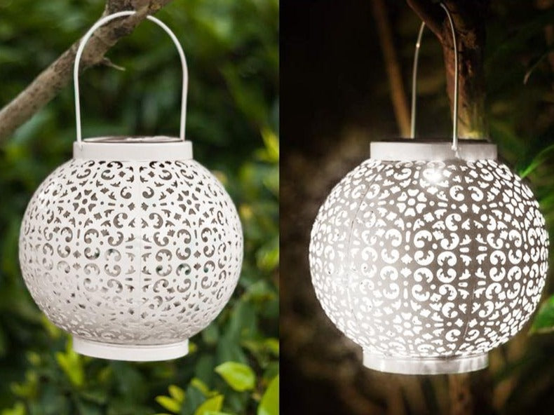 Solar Garden Lantern Modern Hanging Outdoor Light