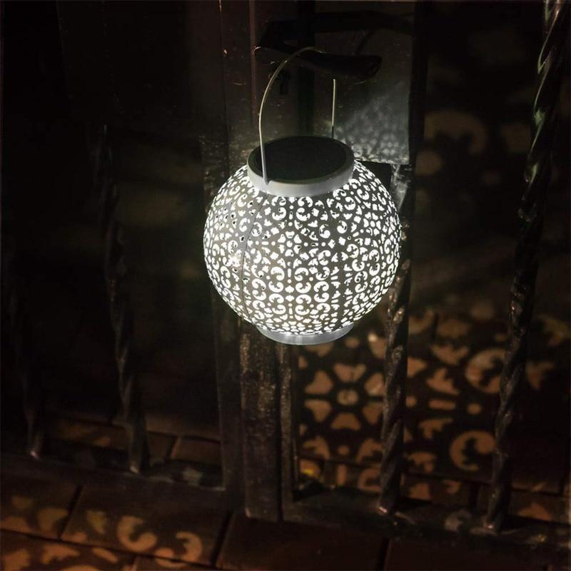 Solar Garden Lantern Modern Hanging Outdoor Light