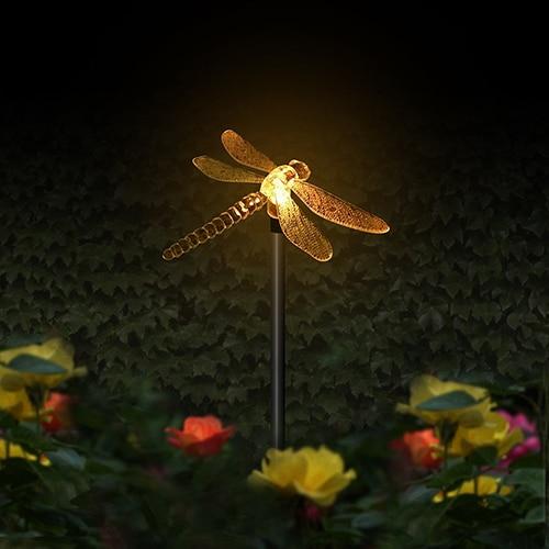 Garden Light Solar LED Outdoor Pathway Modern Metal