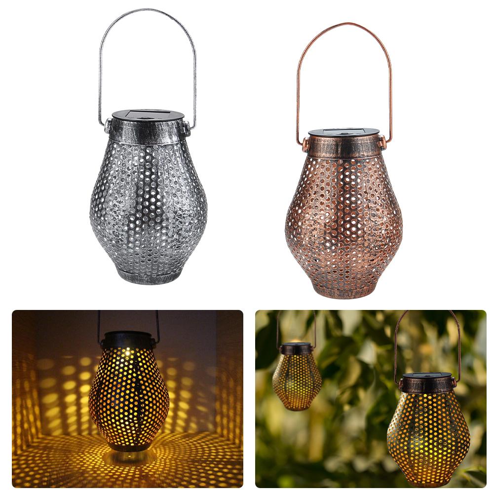 Garden Lantern Solar Powered Outdoor Modern Shadow Light