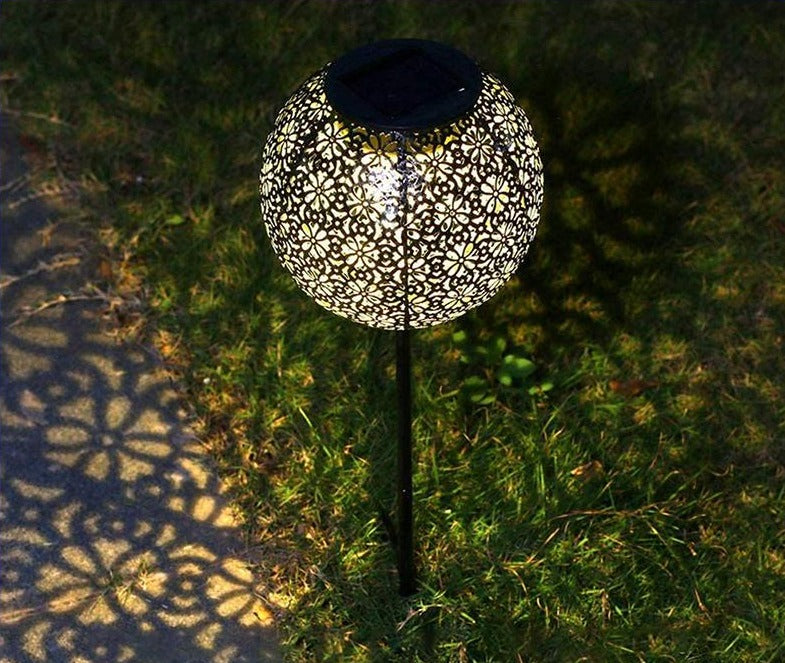 Garden Lantern Solar Powered Outdoor Modern Shadow