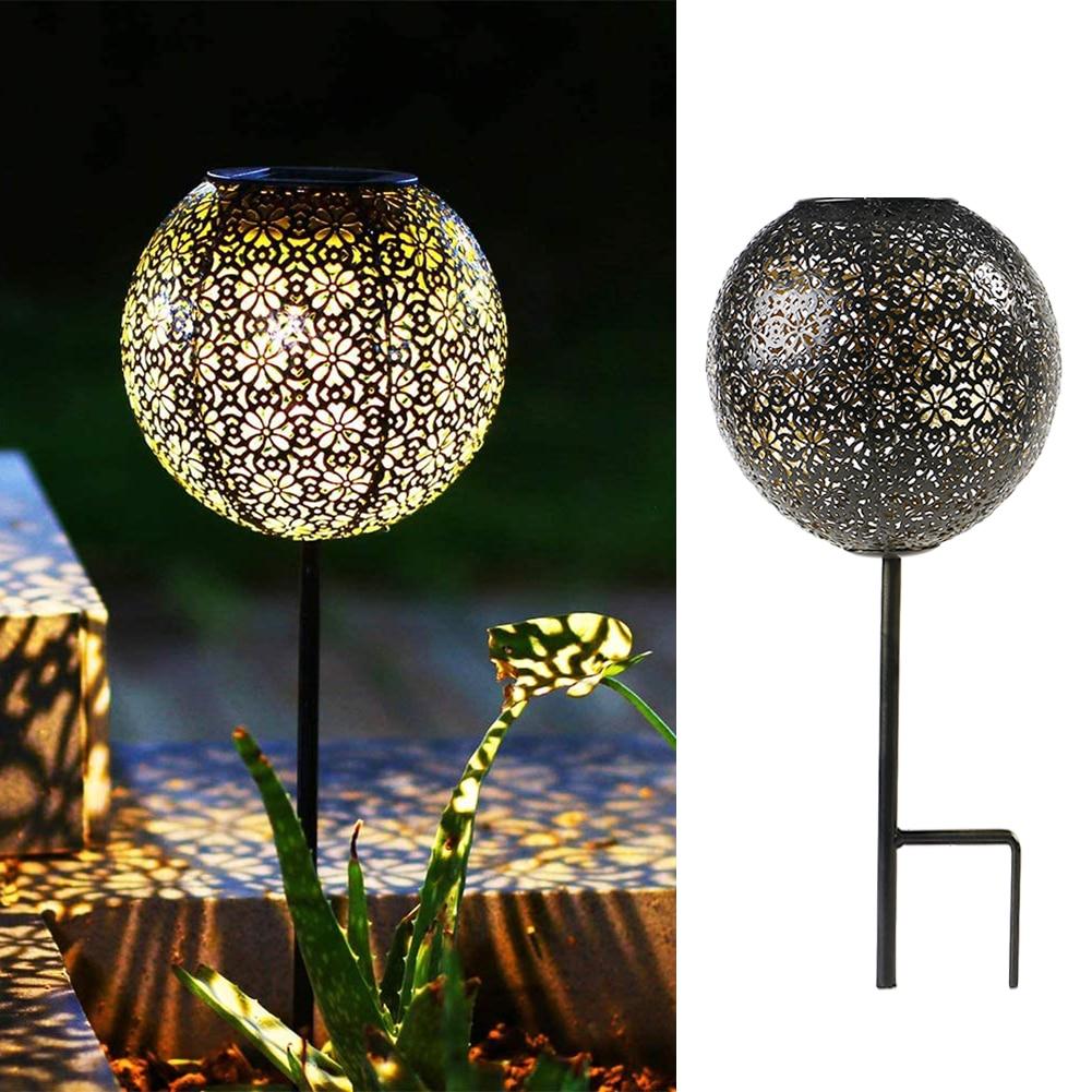 Garden Lantern Solar Powered Outdoor Modern Shadow