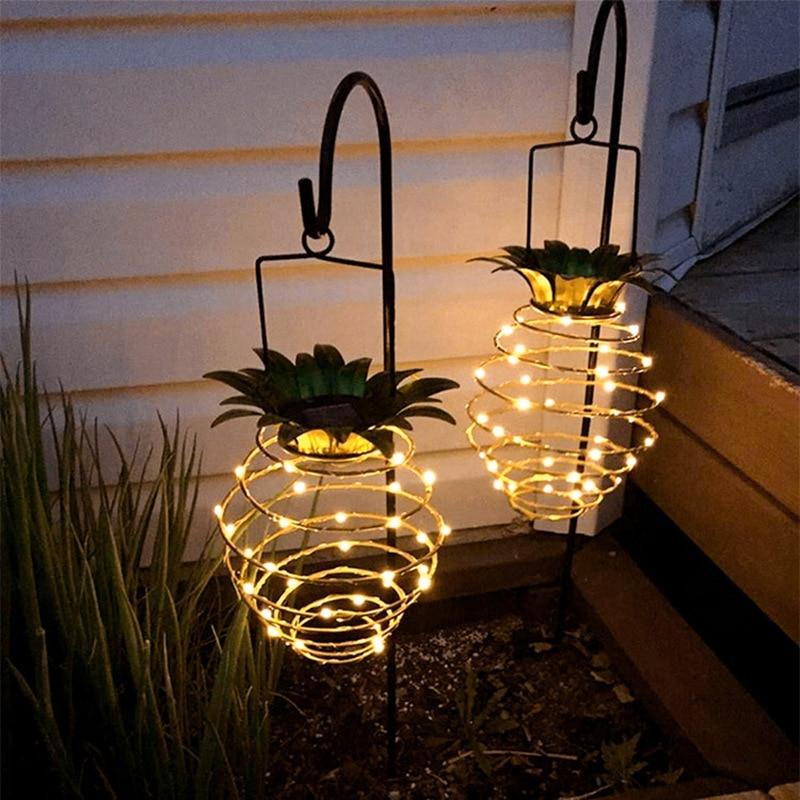 Garden Light Pineapple LED Hanging Outdoor Accent