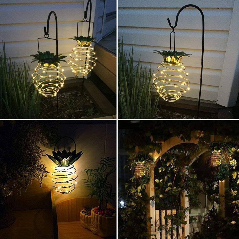 Garden Light Pineapple LED Hanging Outdoor Accent