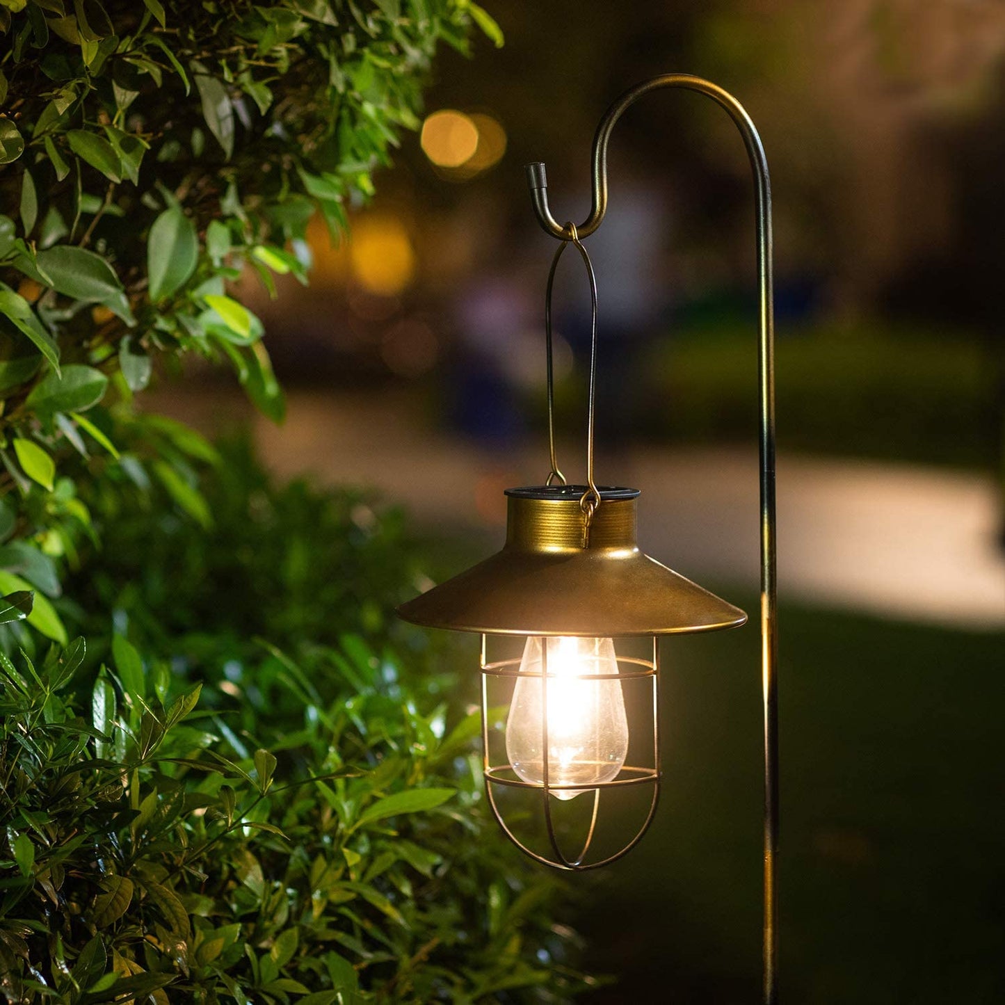 solar garden lantern modern hanging outdoor light