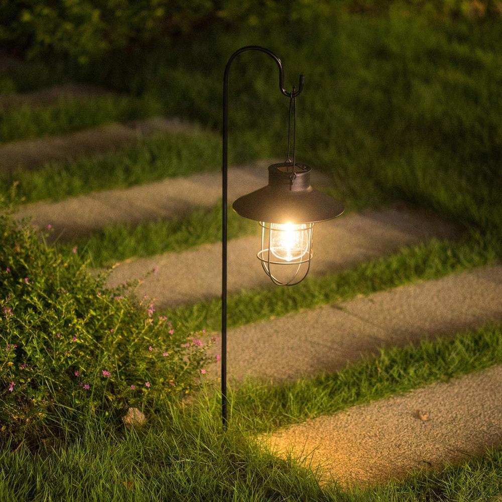 Solar Garden Lantern Modern Hanging Outdoor Light