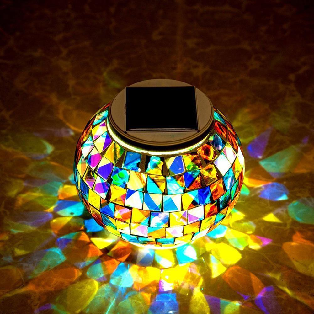 Garden Light Mosaic LED Warm Glow Outdoor Pathway