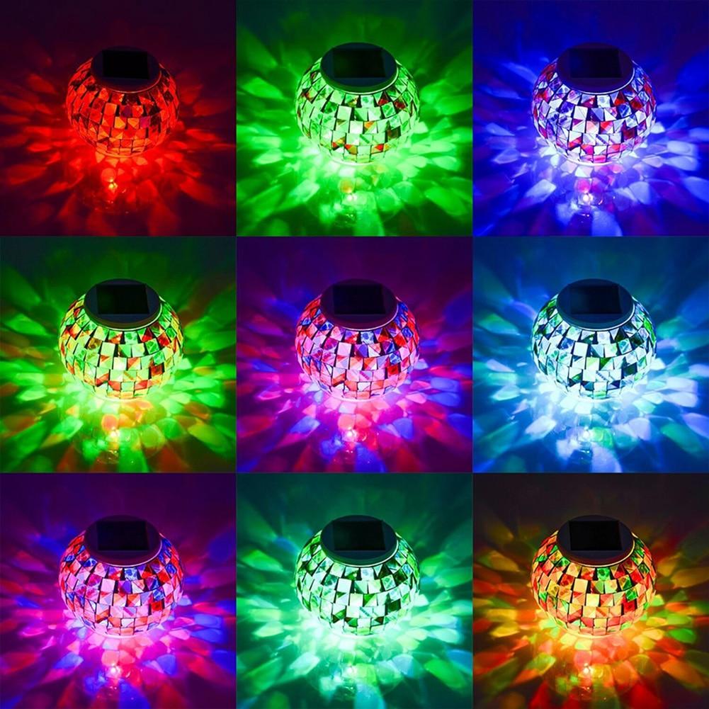 Garden Light Mosaic LED Warm Glow Outdoor Pathway