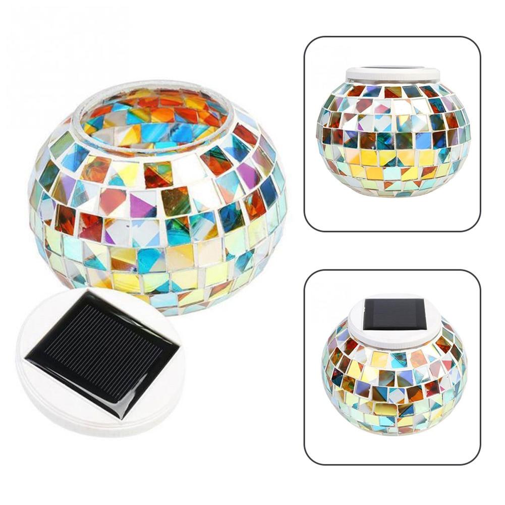 Garden Light Mosaic LED Warm Glow Outdoor Pathway