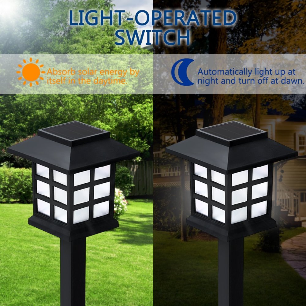 Solar LED Pathway Light Modern Outdoor Garden