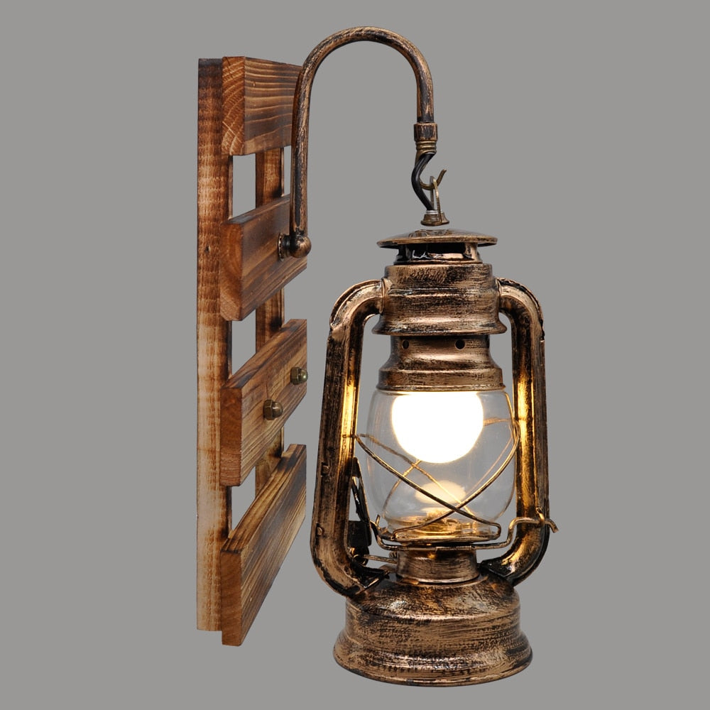Outdoor Wall Light Farmhouse Vintage Metal LED Garden