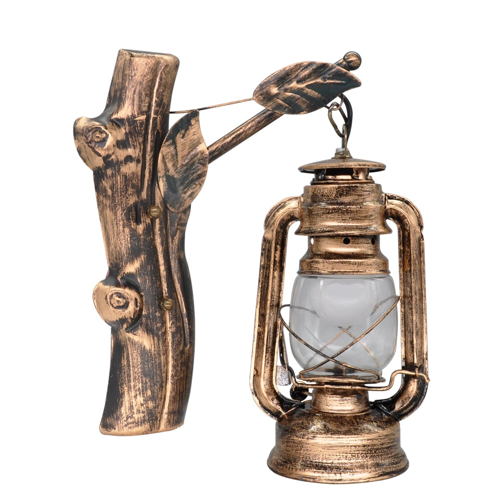 Outdoor Wall Light Farmhouse Vintage Metal LED Garden