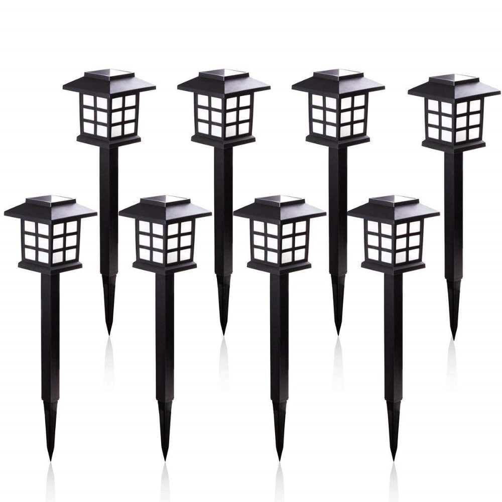 solar led pathway light modern outdoor garden