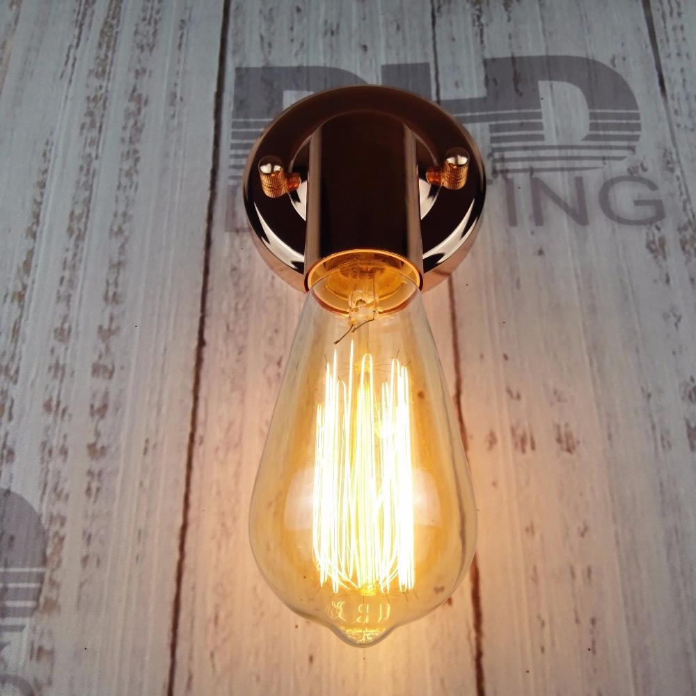 Retro Industrial Iron Wall Sconce, Vintage Lamp for Home Office Bar