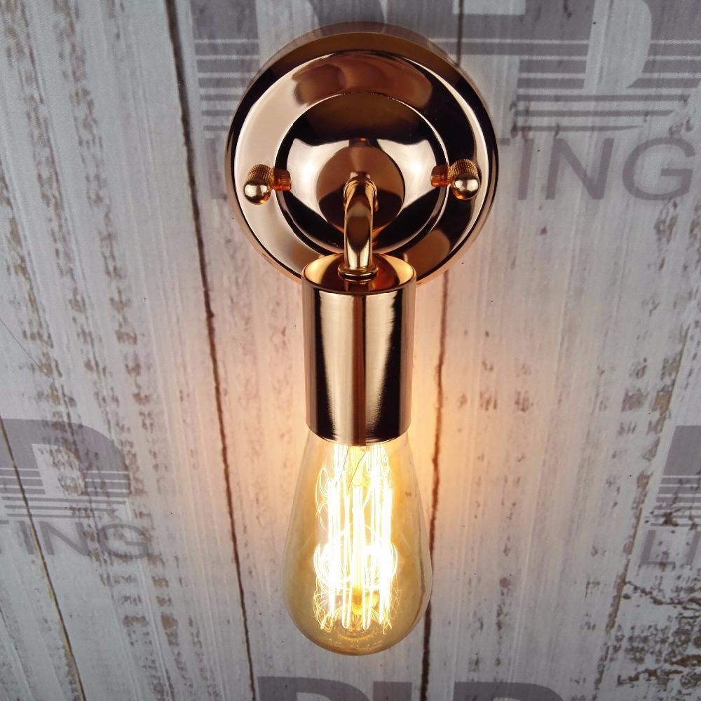 Retro Industrial Iron Wall Sconce, Vintage Lamp for Home Office Bar