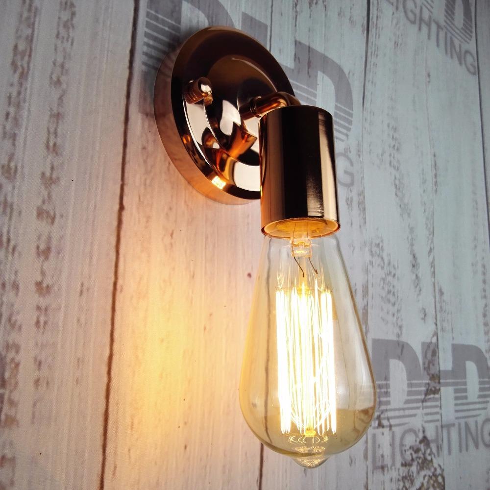 Retro Industrial Iron Wall Sconce, Vintage Lamp for Home Office Bar