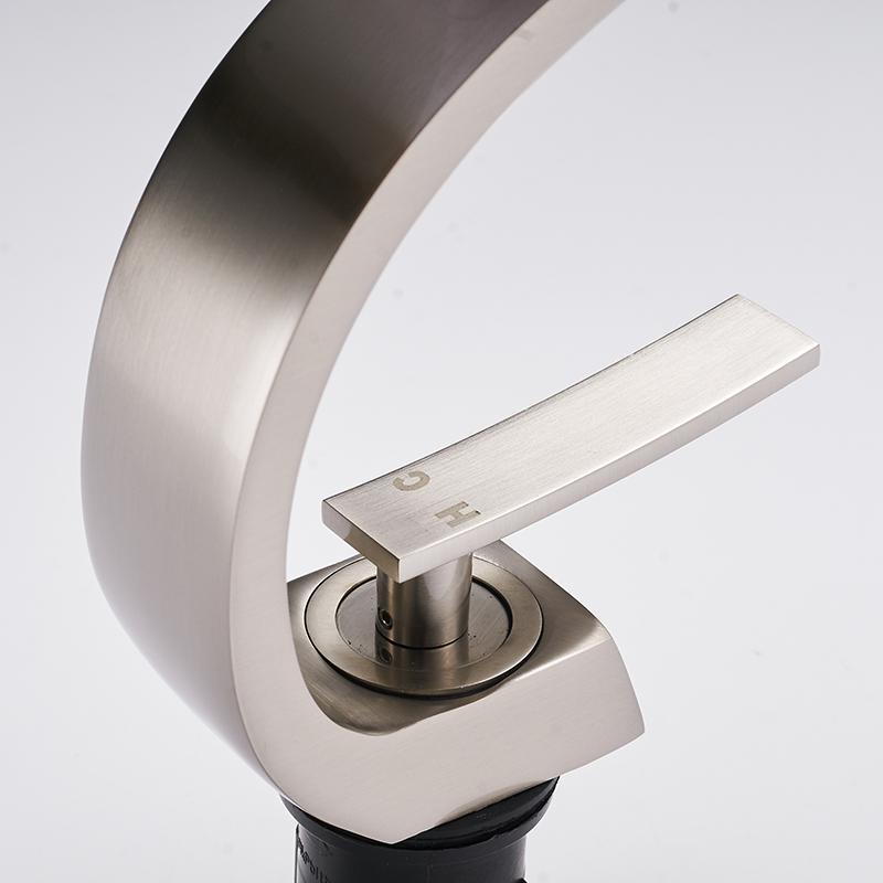 Bathroom Faucet Modern Brass Single Handle Crane Design