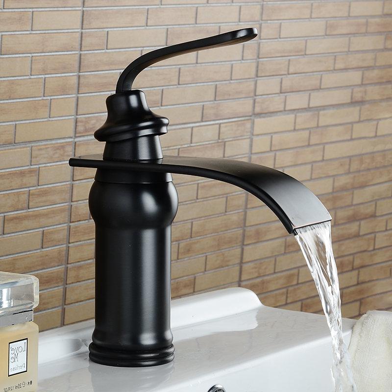 Bathroom Faucet – Vintage Ceramic, Brass Waterfall