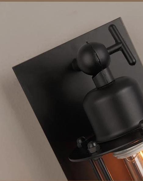 Industrial Vintage Bar Wall Sconce, Iron Loft Lamp for Bedroom Bar