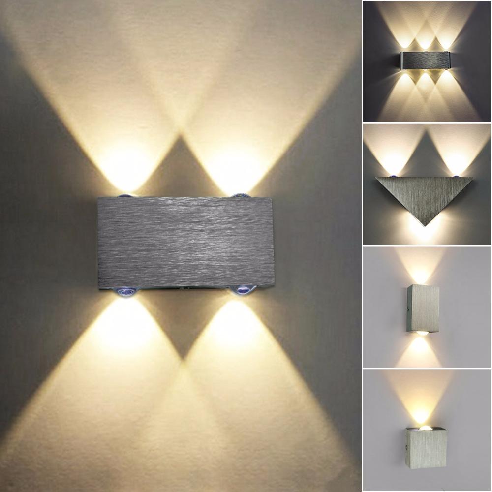 Modern LED Cube Box Wall Lamp, Aluminum Sconce for Bedroom Living Room