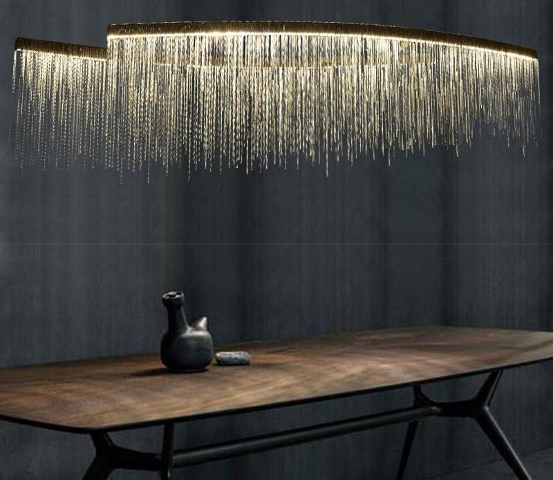 LED Raindrop Chandelier, Modern Hanging Rain Light for Living Room Dining