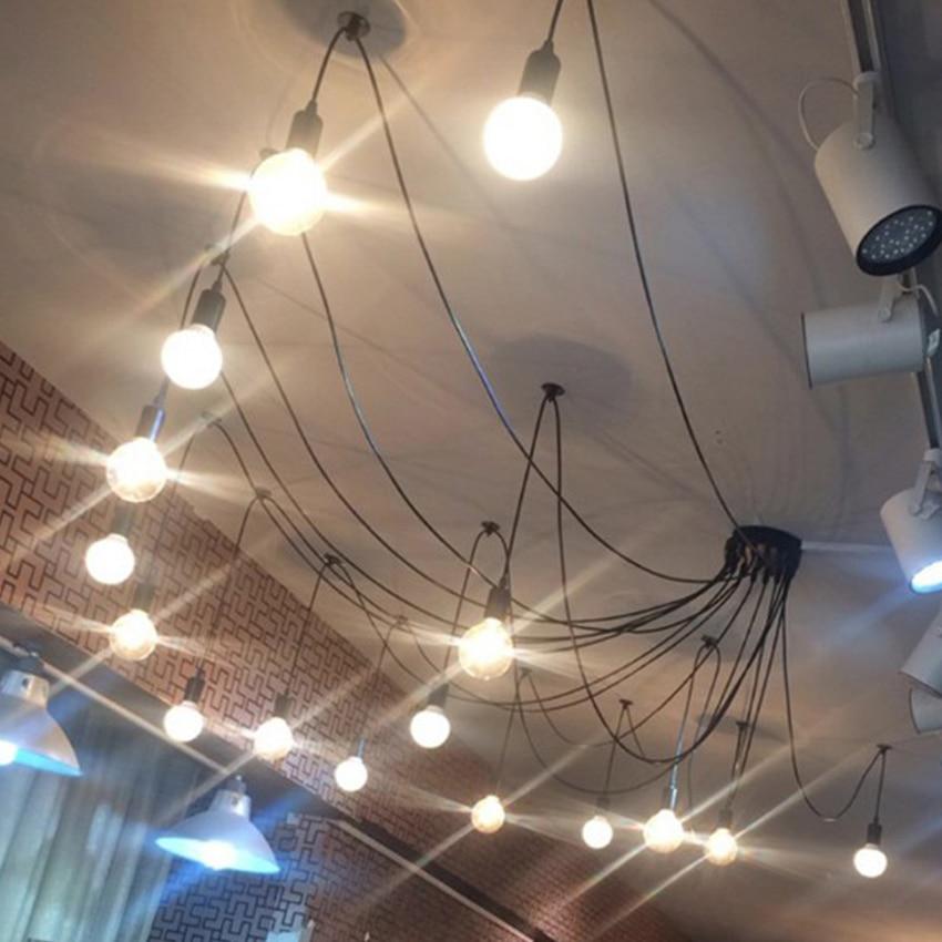 Modern Spider Chandelier, Statement Pendant Light for Living Room Dining