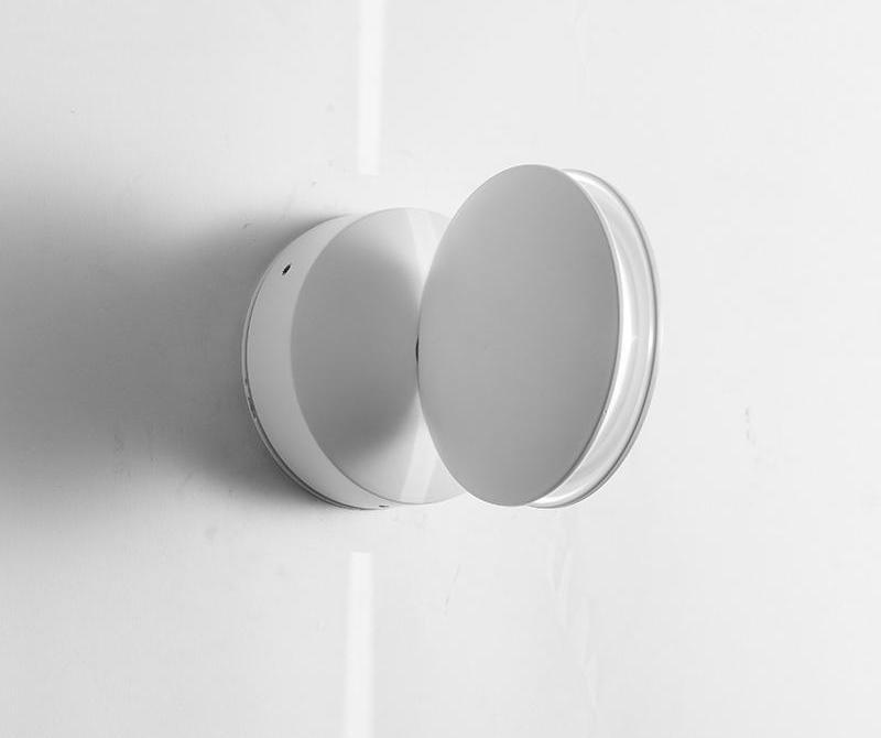 Circular LED Wall Sconce, 360° Rotating Waterproof Aluminum Lamp Outdoor