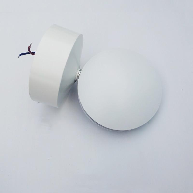 Circular LED Wall Sconce, 360° Rotating Waterproof Aluminum Lamp Outdoor