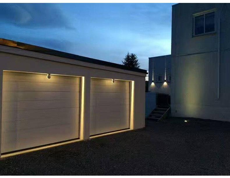 Circular LED Wall Sconce, 360° Rotating Waterproof Aluminum Lamp Outdoor
