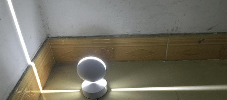 Circular LED Wall Sconce, 360° Rotating Waterproof Aluminum Lamp Outdoor