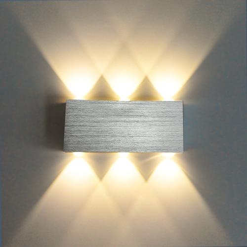 Modern LED Cube Box Wall Lamp, Aluminum Sconce for Bedroom Living Room