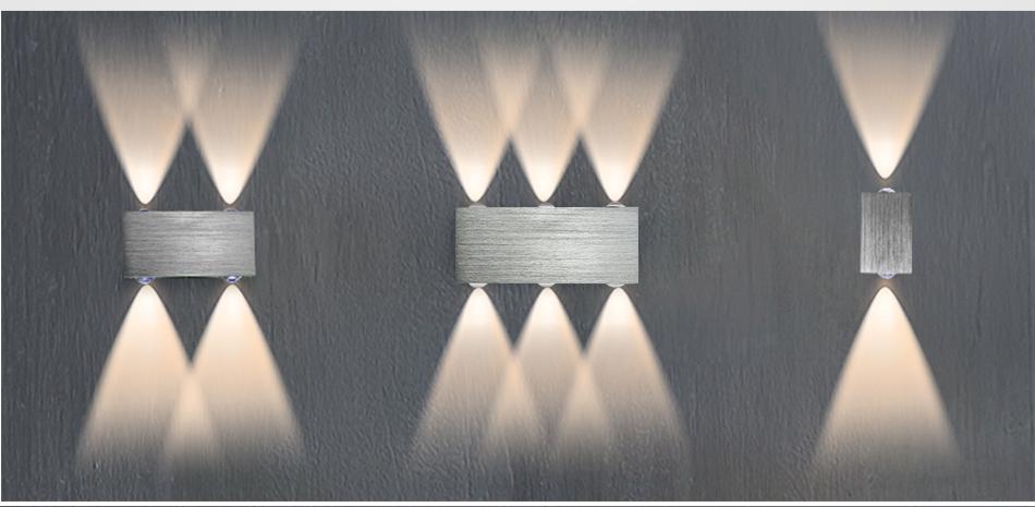 Modern LED Cube Box Wall Lamp, Aluminum Sconce for Bedroom Living Room