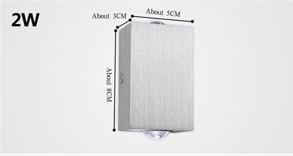 Modern LED Cube Box Wall Lamp, Aluminum Sconce for Bedroom Living Room