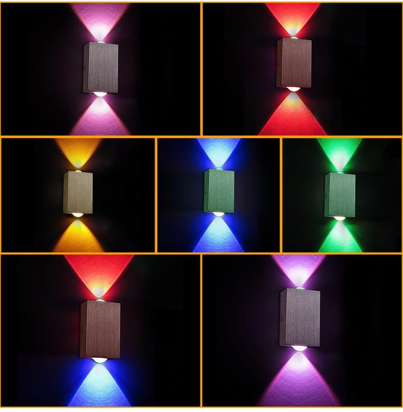 Modern LED Cube Box Wall Lamp, Aluminum Sconce for Bedroom Living Room
