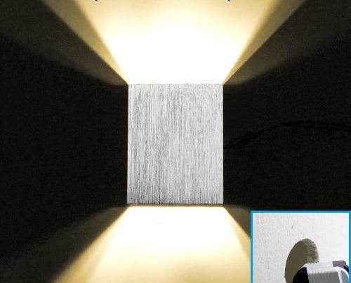 Modern LED Cube Box Wall Lamp, Aluminum Sconce for Bedroom Living Room
