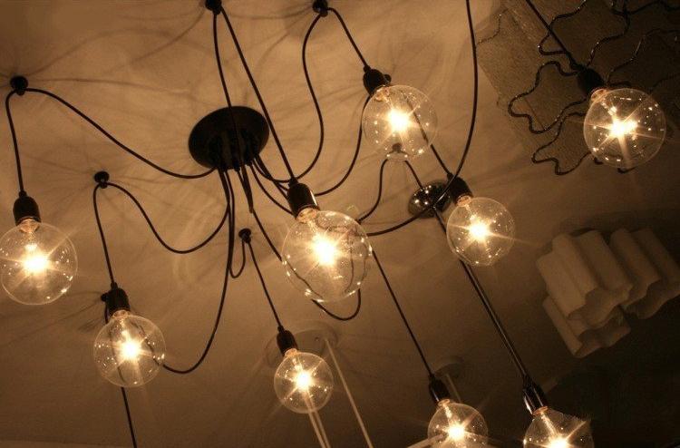 Modern Spider Chandelier, Statement Pendant Light for Living Room Dining