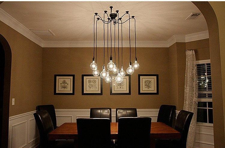 Modern Spider Chandelier, Statement Pendant Light for Living Room Dining
