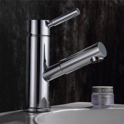 Bathroom Faucet – Modern, Square Crane Hose Extend
