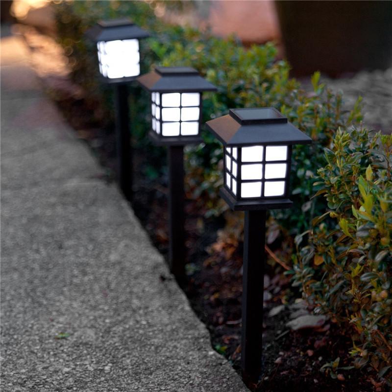 Modern Solar Garden Lantern LED Outdoor Pathway Light
