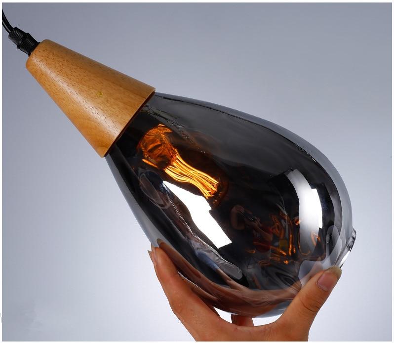 Nordic Dimpled Glass Pendant Lamp, Warm Drop Light for Kitchen Dining Room