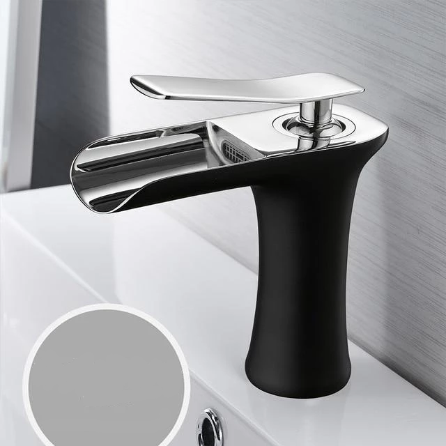 Bathroom Faucet Single Handle Waterfall Brass