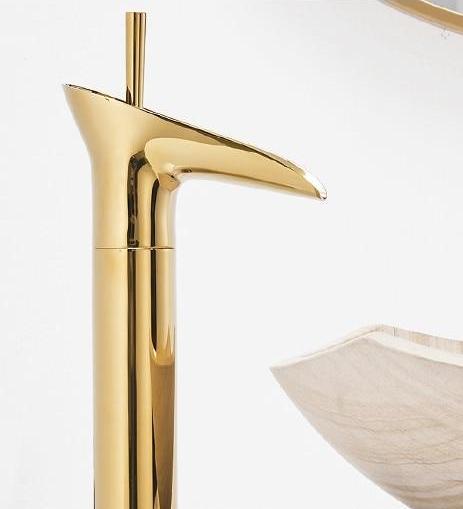 Bathroom Faucet Waterfall Single Handle Brass Luxury