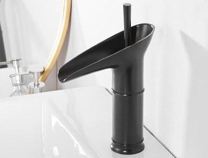 Bathroom Faucet Waterfall Single Handle Brass Luxury
