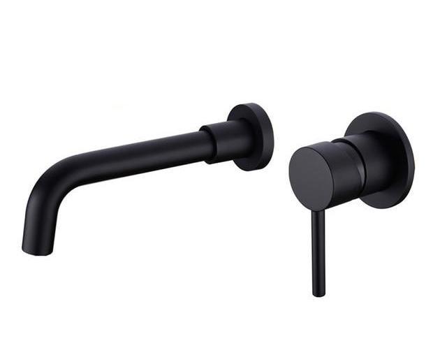 Bathroom Faucet – Modern Brass, Wall Mounted