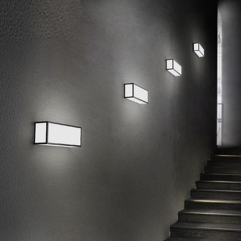 Modern Rectangular Iron LED Wall Lamp, Sconce for Living Room Bedroom