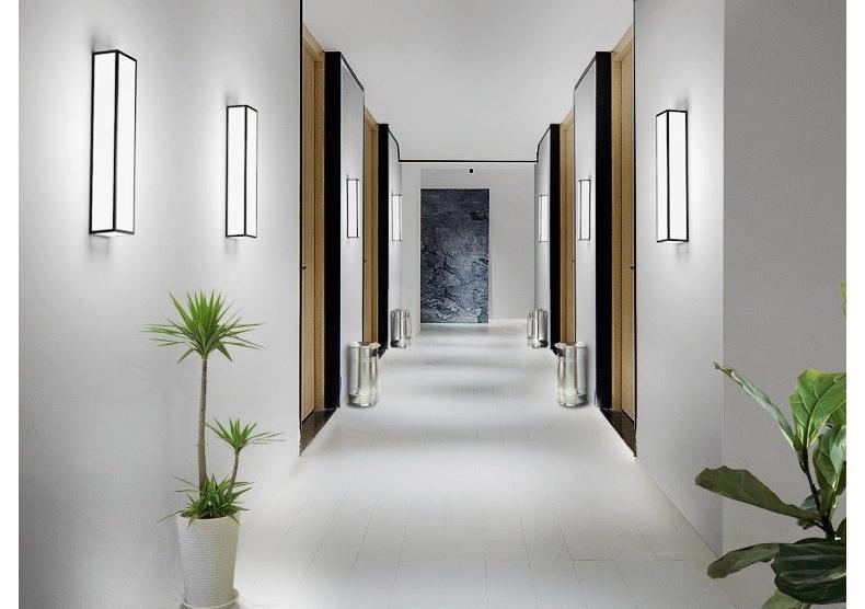Modern Rectangular Iron LED Wall Lamp, Sconce for Living Room Bedroom